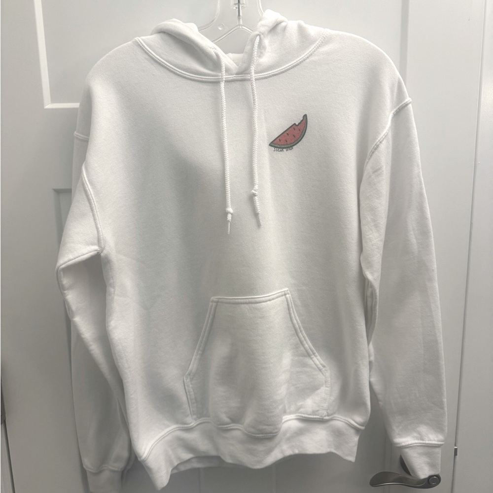 Watermelon Sugar White Hoodie Sweatshirt Small Sugar High